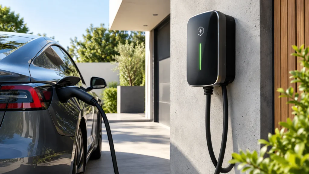 Instalación de cargador para coche eléctrico