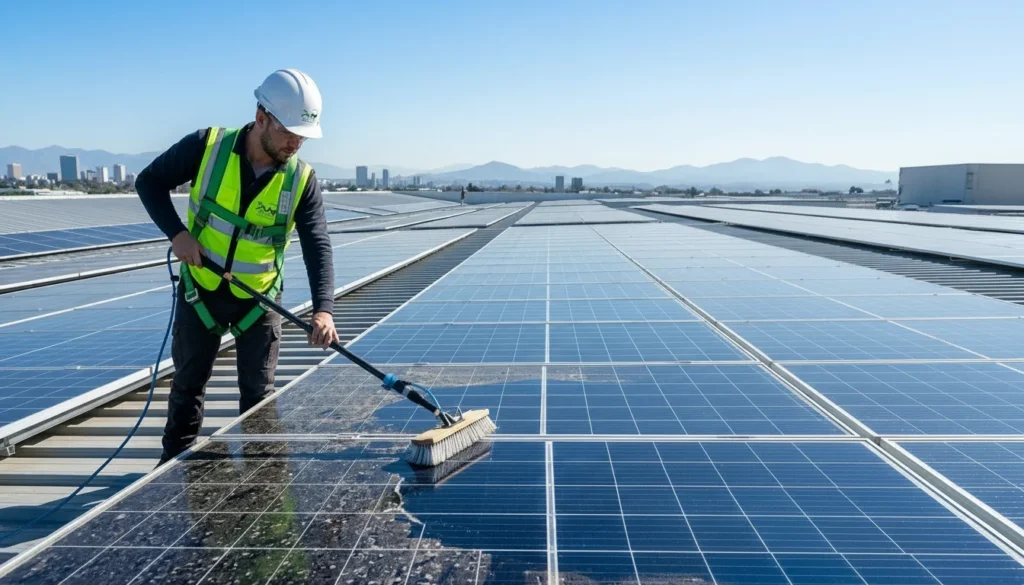Mantenimiento y limpieza de placas solares